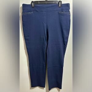 Briggs New York Navy Pointe Pants Size 16 (R1)